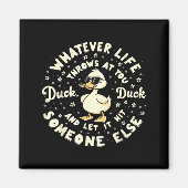 Funny Duck Graphic Tees Men Women Teens Funny Quot Magnet (Vorne)