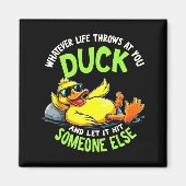 Funny Duck Graphic Tees Men Women Teens Funny Quot Magnet (Vorne)