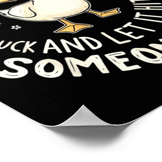 Funny Duck Graphic Tees Men Women Teens Funny Quot Poster (Ecke)