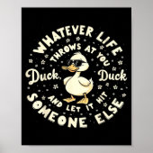 Funny Duck Graphic Tees Men Women Teens Funny Quot Poster (Vorne)