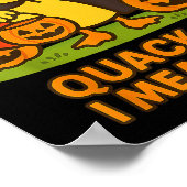 Funny Duck Halloween Kostüm - Quack I Gemein Boo Q Poster (Ecke)