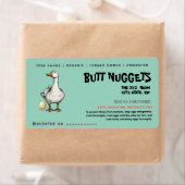 Funny Duck Hintern Nuggets Eierkarton Etikett (Insitu)