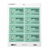 Funny Duck Hintern Nuggets Eierkarton Etikett (Vorne)