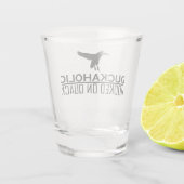 Funny Duck Hunting Duckaholic Schnapsglas (Rückseite)