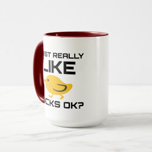 Funny Duck I einfach wie Enten Ok Tasse (Vorderseite Links)