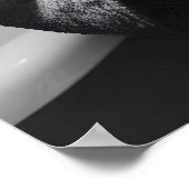 Funny Duck in Bathrobe Print, Quirky Bathroom Wall Poster (Ecke)