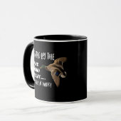 Funny Duck Jagd Blind Mallard Zitat Tasse (Vorderseite Links)