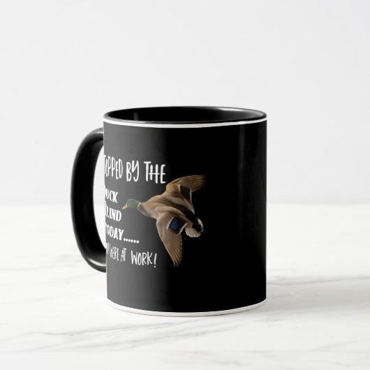 Funny Duck Jagd Blind Mallard Zitat Tasse (Vorderseite Links)
