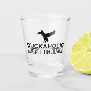 Funny Duck Jagd Duckaholisch Schnapsglas