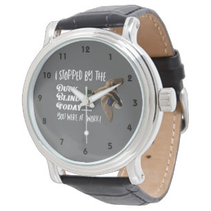 Funny Duck Jagd Mallard Arbeit Sport Zitat Armbanduhr