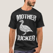 Funny Duck Jagd Mutter Ducker Design Boston ter T-Shirt (Vorderseite)