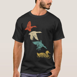 Funny Duck Jagd Retro Vintager cooler Tierfreund T-Shirt