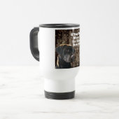 Funny Duck Jagd Schokolade Labrador Camouflage Kaf Reisebecher (Vorderseite Links)