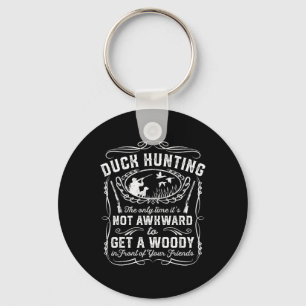 Funny Duck Junting Vintag Woodie Hunter Friends G Schlüsselanhänger