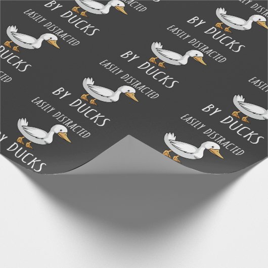 Funny Duck Lover Bird Watfan Geschenkpapier (Ecke)