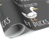 Funny Duck Lover Bird Watfan Geschenkpapier (Rolleneckpunkt)