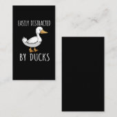 Funny Duck Lover Bird Watfan Visitenkarte (Vorne/Hinten)