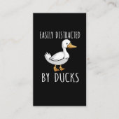 Funny Duck Lover Bird Watfan Visitenkarte (Vorderseite)