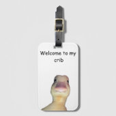 Funny Duck Meme – “Welcome to My Crib” Cute Animal Gepäckanhänger (Vorderseite Vertikal)