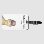 Funny Duck Meme – “Welcome to My Crib” Cute Animal Gepäckanhänger (Vorderseite (Horizontal))