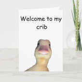 Funny Duck Meme – “Welcome to My Crib” Cute Animal Karte (Vorderseite)