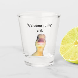 Funny Duck Meme – “Welcome to My Crib” Cute Animal Schnapsglas