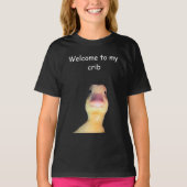 Funny Duck Meme – “Welcome to My Crib” Cute Animal T-Shirt (Vorderseite)