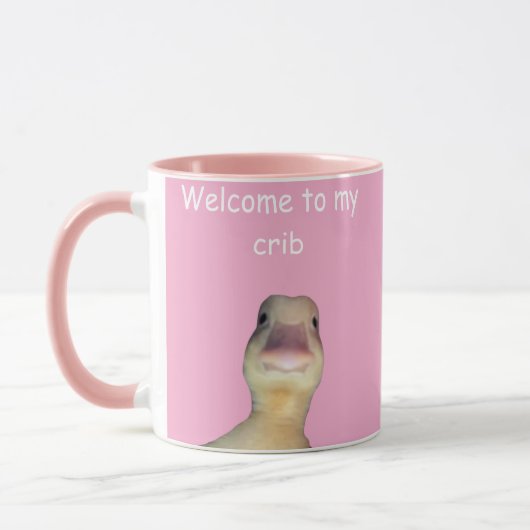 Funny Duck Meme – “Welcome to My Crib” Cute Animal Tasse (Links)