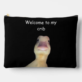 Funny Duck Meme – “Welcome to My Crib” Cute Animal Zubehörtasche