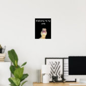 Funny Duck Meme: Willkommen bei My Crib Duck Poster (Heimbüro)