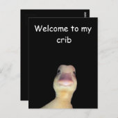 Funny Duck Meme: Willkommen bei My Crib Duck Postkarte (Vorne/Hinten)