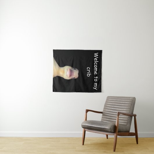 Funny Duck Meme: Willkommen bei My Crib Duck Wandteppich (Beispiel (Horizontal))