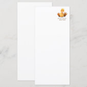 Funny Duck Menu Smile - Benutzerdefinierter Text Menükarte (Vorne/Hinten)