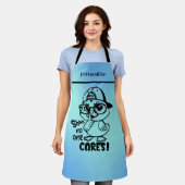 Funny Duck mit Zitat "Shhh No one Cares" Schürze (Getragen)