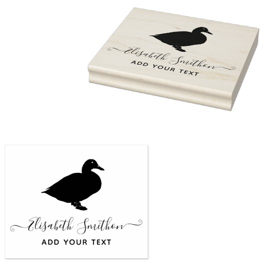 Funny Duck Niedlich Bird Animal Personal Stationie Gummistempel (Stempel)