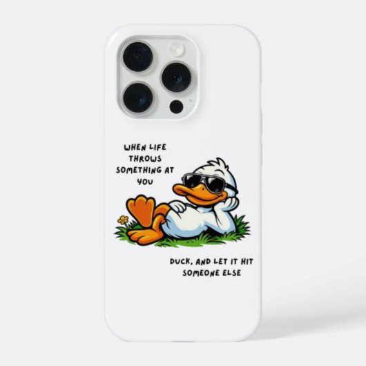 Funny Duck Phone Case iPhone Hülle (Rückseite)