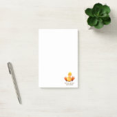 Funny Duck Post it Notes Smile - Custom Text Post-it Klebezettel (Büro)