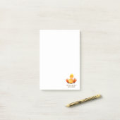 Funny Duck Post it Notes Smile - Custom Text Post-it Klebezettel (Auf Schreibtisch)