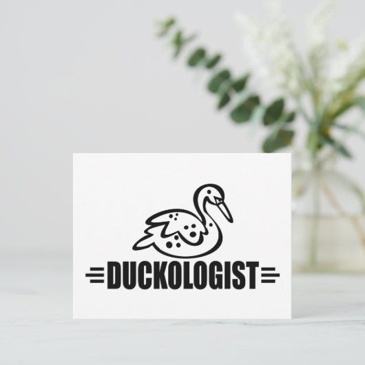 Funny Duck Postkarte (Stehend Vorderseite)
