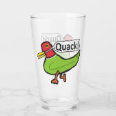Funny Duck Quacking Glas (Rückseite)