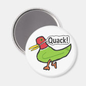 Funny Duck Quacking Magnet (Vorderseite/Rückseite)