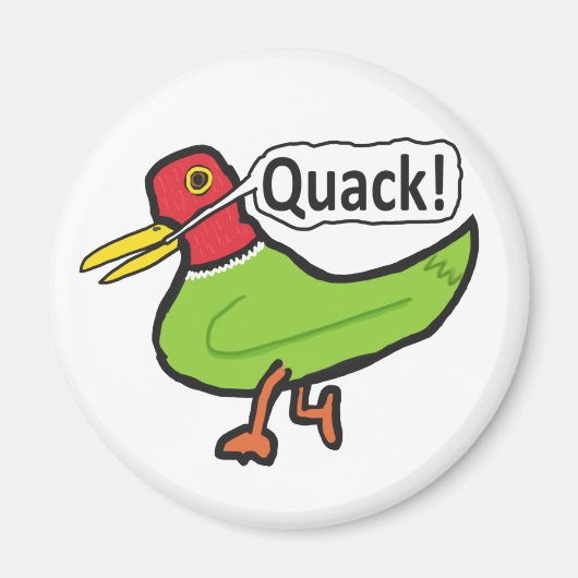 Funny Duck Quacking Magnet (Vorne)