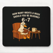 Funny Duck Reading Book 67 Six Seven Meme Mousepad (Vorne)