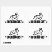 Funny Duck Rechteckiger Aufkleber (Blatt)