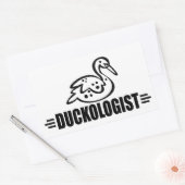 Funny Duck Rechteckiger Aufkleber (Umschlag)