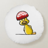 Funny duck rundes kissen (Rückseite)