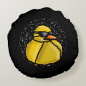 Funny duck rundes kissen (Rückseite)