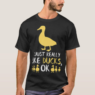 Funny Duck s Funny Bird Lover Fowl Tierrasse pe T-Shirt