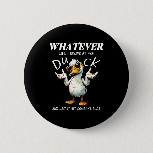 Funny Duck Shirt Funny Quote Graphic Tees For Men Button (Vorderseite)