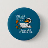 Funny Duck Shirt Funny Quote Graphic Tees For Men Button (Vorderseite)
